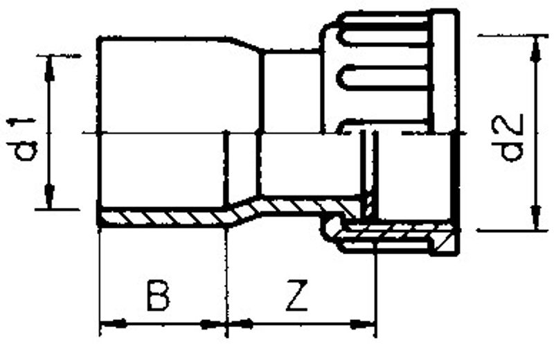 PVC Union 2/3 | 63mm X 2