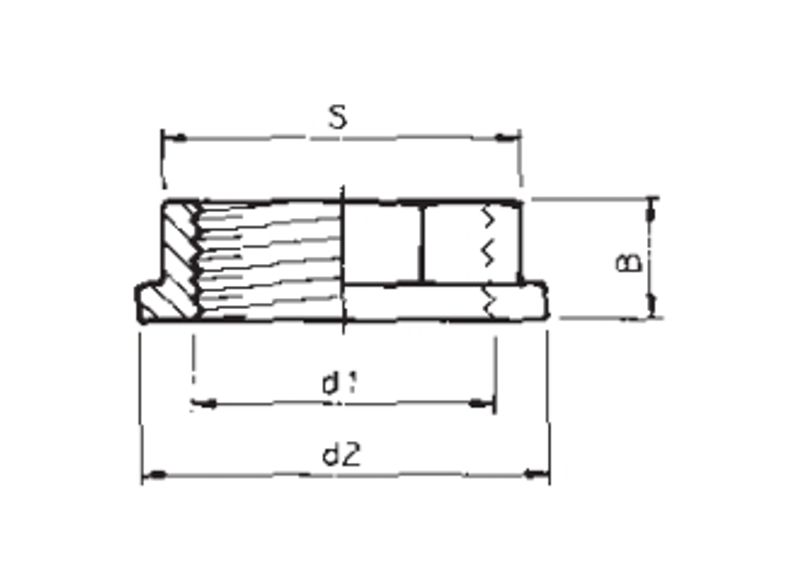 PVC Mutter | 2½ 