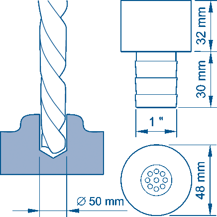 Lunaled9S | Bubble Dyse M/Ledlys