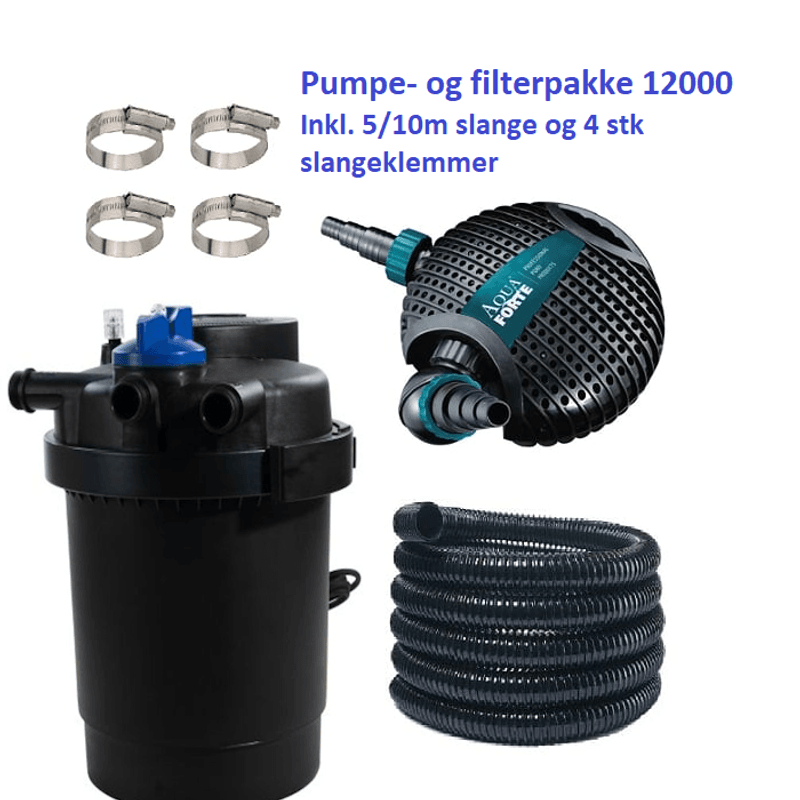 Pumpe og Filterpakke | 12000L