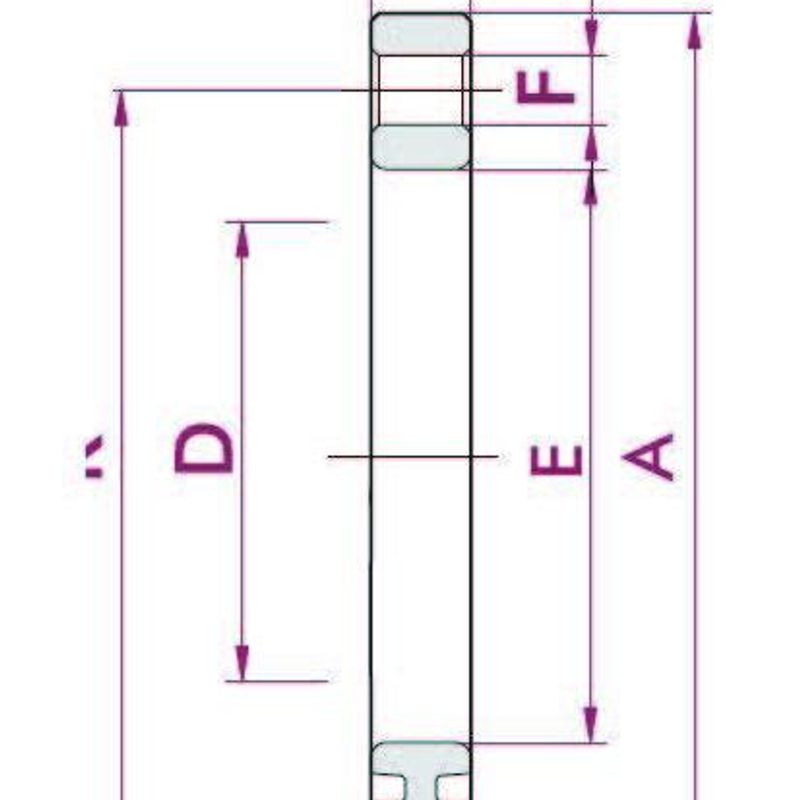 Pvc Rørflens | Ø90mm 8 Bolthull