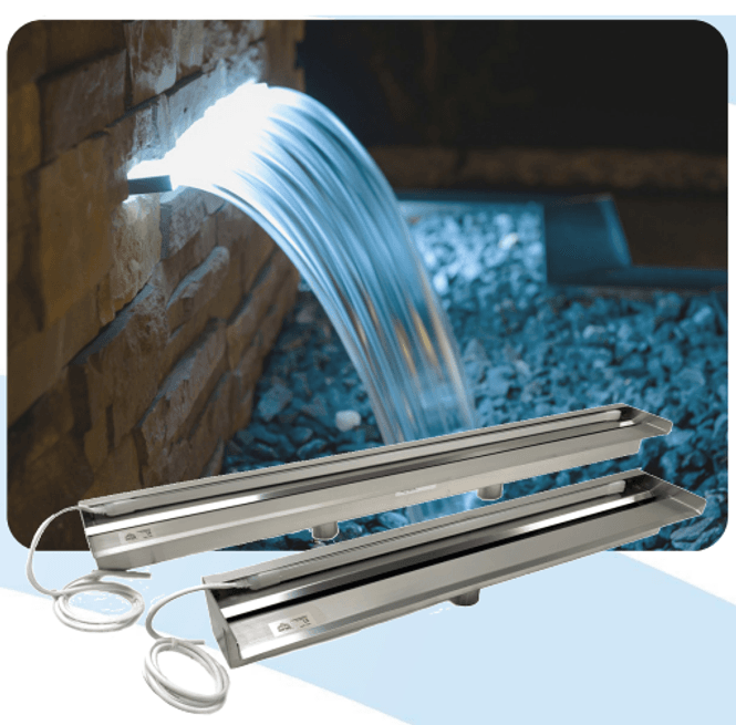 Hovedbilde Safe-Rain Lyslist | Hvit for Vannfall 90cm